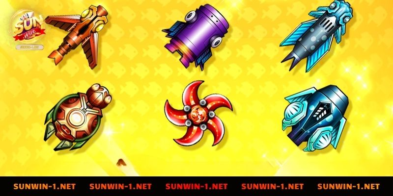 Tổng hợp vũ khí trong trò chơi bắn cá